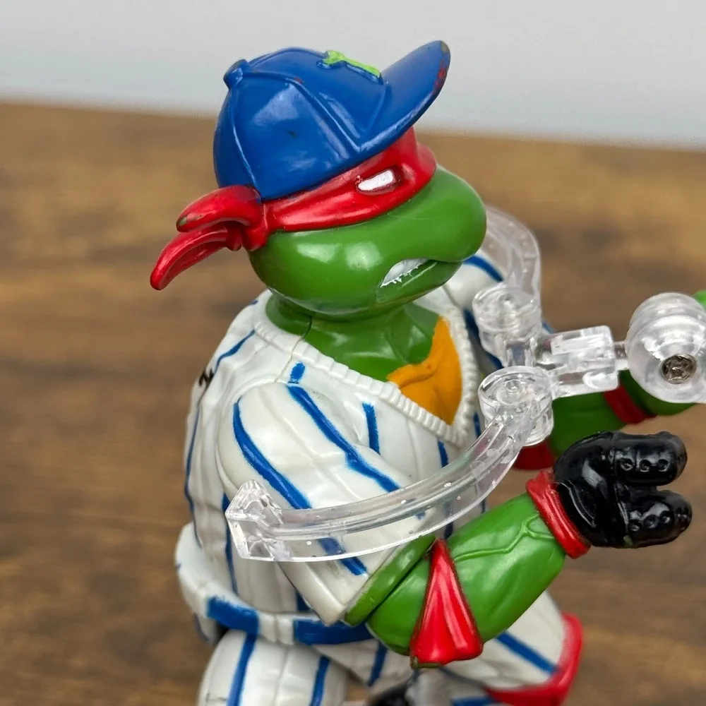 Vintage 1991 TMNT Grand Slammin Raph Action Figure Teenage Mutant Ninja Turtles